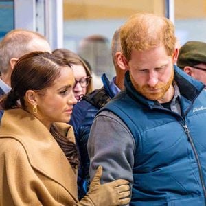 Le prince Harry, duc de Sussex, et Meghan Markle, duchesse de Sussex, assistent à la dernière journée de l'événement One Year to Go avant les Invictus Games Vancouver Whistler 2025 le 8 février 2025. Photo by Mischa Schoemaker/ABACAPRESS.COM