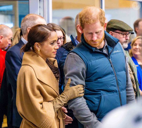 Le prince Harry, duc de Sussex, et Meghan Markle, duchesse de Sussex, assistent à la dernière journée de l'événement One Year to Go avant les Invictus Games Vancouver Whistler 2025 le 8 février 2025. Photo by Mischa Schoemaker/ABACAPRESS.COM
