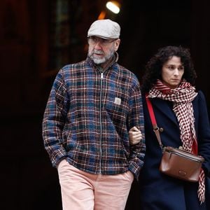 Eric Cantona et sa femme Rachida Brakni - Sorties des obsèques de Niels Arestrup à l'Église Saint-Roch à Paris. Le 10 décembre 2024
© Christophe Clovis / Bestimage