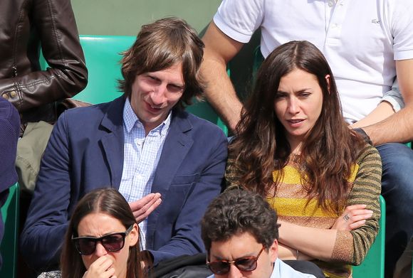 Olivia Ruiz et son compagnon Nicolas Preschey - Jour 9 - People aux Internationaux de France de tennis a Roland-Garros le 3 juin 2013.Jacovides / Agence / Bestimage