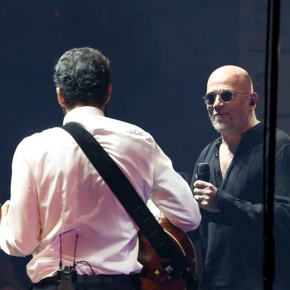 Ycare,Pascal Obispo, lors du second concert d'Ycare à l'Olympia, à Paris, France, le 7 mars 2026. © Jack Tribeca/Bestimage
