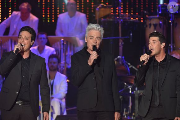 Angelo Del Vecchio, Daniel Lavoie et Martin Giroux (de la comédie musicale "Notre-Dame de Paris") - Enregistrement de l'émission "Les Années Bonheur", le 20 septembre 2016 © Giancarlo Gorassini / Bestimage