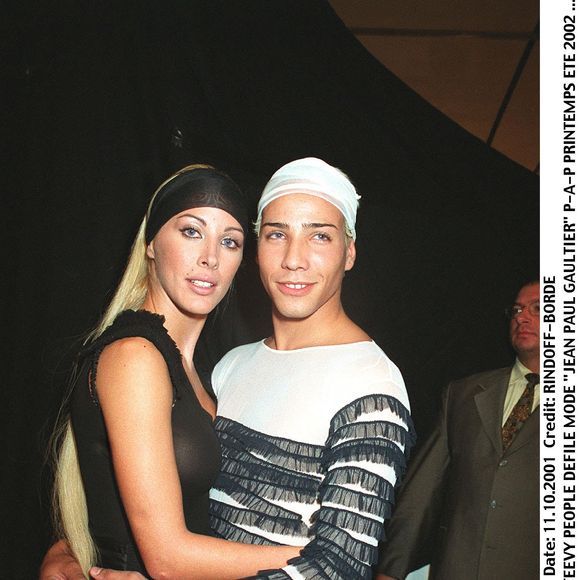 Loana et Steevy au défilé mode de Jean-Paul Gaultier à Paris. 
© RINDOFF-BORDE / BESTIMAGE