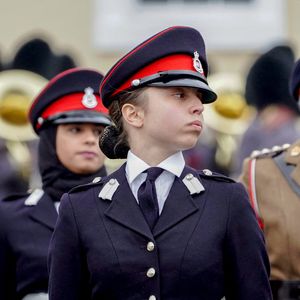 La princesse Salma de Jordanie vue lors du défilé des cadets à l'Académie militaire de Sandhurst, à Sandhurst, au Royaume-Uni, le 25 novembre 2018. Photo by Balkis Press/ABACAPRESS.COM