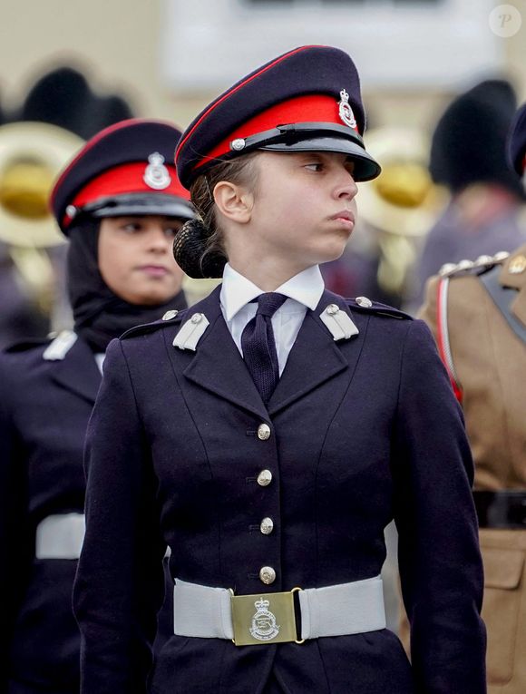La princesse Salma de Jordanie vue lors du défilé des cadets à l'Académie militaire de Sandhurst, à Sandhurst, au Royaume-Uni, le 25 novembre 2018. Photo by Balkis Press/ABACAPRESS.COM