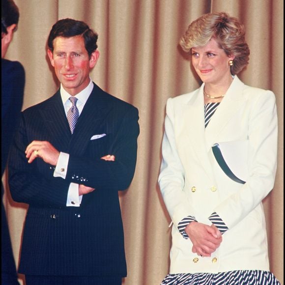 Archives - La Princesse Lady Diana et le prince Charles au Festival de Cannes. 
Crédit : ANGELI-RINDOFF / BESTIMAGE