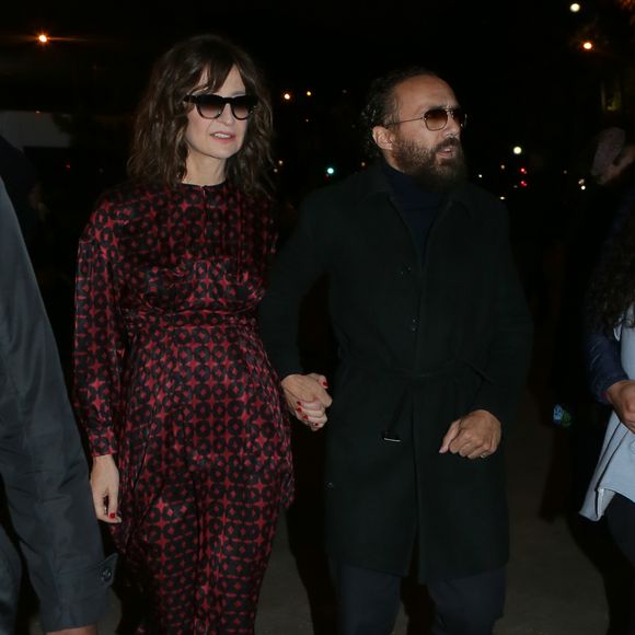 Valérie Lemercier et Mathias Kiss - Vogue Paris présente l'inauguration privée de l'exposition de Irving Penn lors de la mode prêt-à-porter Printemps/Eté 2018 à la Paris Fashion Week au Grand Palais à Paris, France, le 1er Octobre 2017. © CVS-Veeren/Bestimage