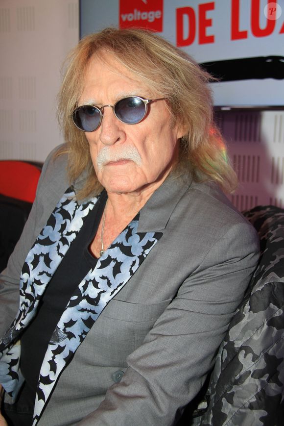 Exclusif - Le chanteur Christophe (Daniel Bevilacqua) - People lors de l'enregistrement de l'émission "Le Show de Luxe" sur la Radio Voltage à Paris. Le 19 juin 2019
© Philippe Baldini / Bestimage
