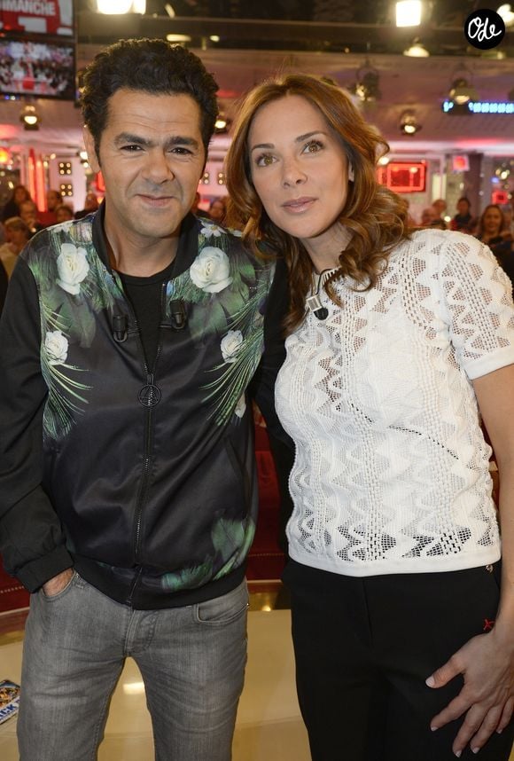 Jamel Debbouze et Mélissa Theuriau - Enregistrement de l'émission "Vivement Dimanche" à Paris le 25 Mars 2015. ©Bestimage