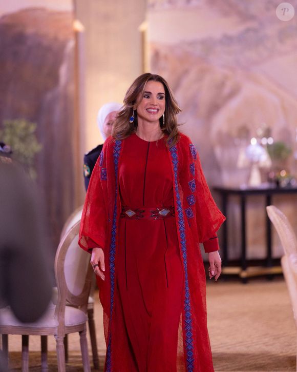 La reine Rania de Jordanie participe à l'Iftar pour les femmes soldats de l'armée jordanienne et le personnel de sécurité féminin à Amman le 26 mars 2025. © Dana Press / Bestimage