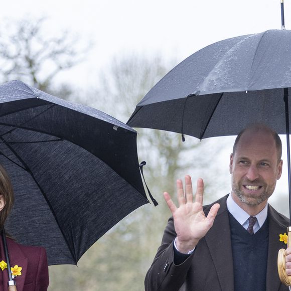 Le Prince William, le Prince de Galles, et Catherine, la Princesse de Galles, visitent Powys, à l'occasion de la fête de la Saint Davids. Photo par GOFF  / BESTIMAGE