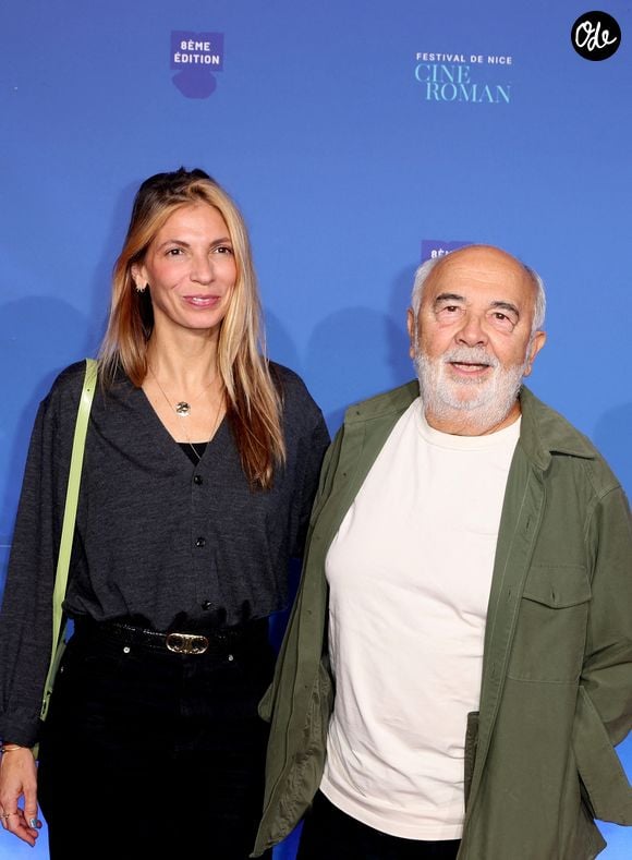 Gérard Jugnot et sa femme Patri­cia Campi - Tapis rouge lors de la 8ème édition du Festival Cinéroman à Nice le 01 Octobre 2026. © Jacovides-Bebert/Bestimage