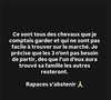 Suite à des événements récents, elle doit prendre une décision difficile pour son exploitation.

Célia d'ADP sur Instagram