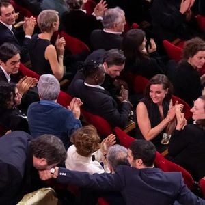 Karim Leklou (César du meilleur acteur pour "Le roman de Jim"), Tahar Rahim - Cérémonie de la 50ème édition de la cérémonie des César à l'Olympia à Paris, France, le 28 février 2025 © Dominique Jacovides - Olivier Borde / Bestimage