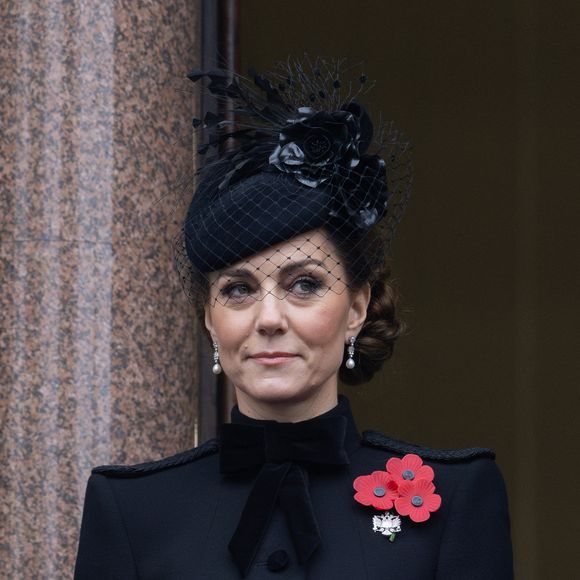Catherine Kate Middleton, princesse de Galles honore les disparus des deux guerres mondiales lors de la cérémonie Remembrance Sunday ( Dimanche du souvenir ) au Cénotaphe à Londres - The Princess of Wales attends the National Service of Remembrance at the Cenotaph, London, UK, on the 10th November 2024.

Picture by James Whatling