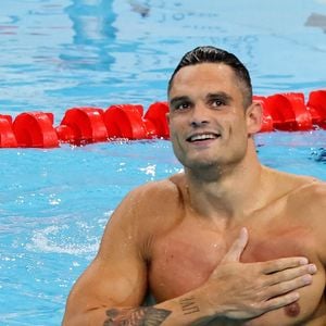 Florent Manaudou obtient la médaille de bronze sur 50 m nage libre lors des Jeux Olympiques de Paris 2024 (JO) à Paris La Defense Arena à Nanterre le 2 Aout 2024. © Dominique Jacovides-Pierre Perusseau/Bestimage