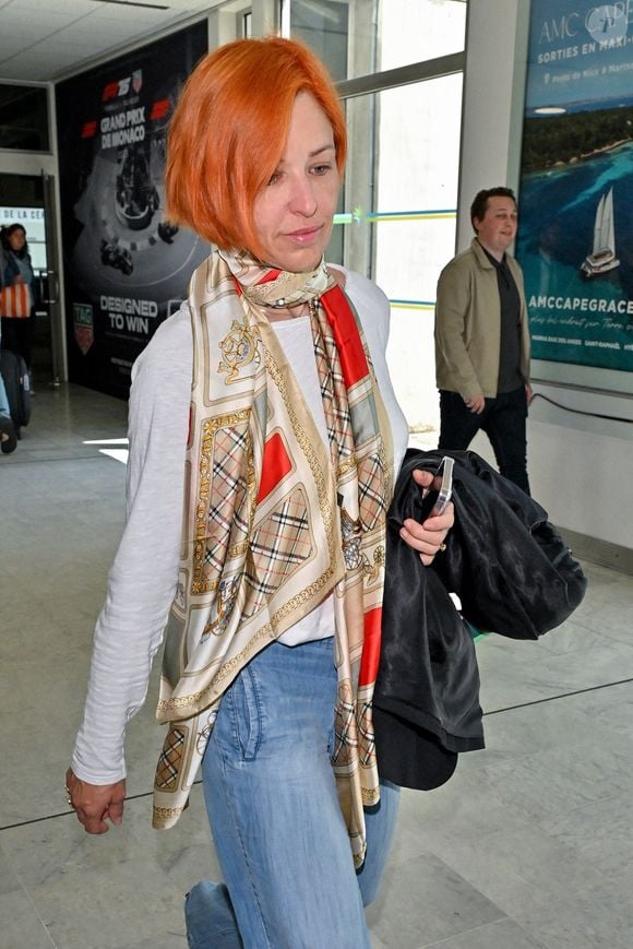 Natasha St-Pier arrive à l'aéroport de Nice avant le 78ème Festival de Cannes à Nice, France, le 18 mai 2025. Photo by Julien Reynaud/APS-Medias/ABACAPRESS.COM