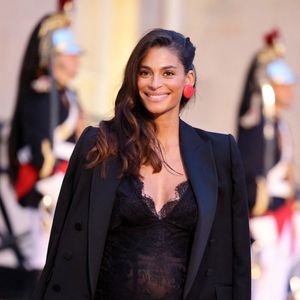 info - Tatiana Silva a décidé de quitter la présentation de la météo du week-end sur TF1 - Info - Tatiana Silva a accouché d'un garçon prénommé, June - Tatiana Silva (enceinte, ancienne miss Belgique) arrivant au dîner d'état au palais de l'Elysée à Paris en l'honneur de la visite du roi et de la reine de Belgique en France le 14 octobre 2024.

© Dominique Jacovides / Bestimage