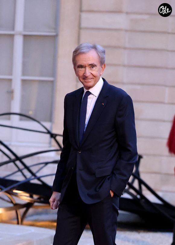 Bernard Arnault arrivant au dîner d'état au palais de l'Elysée à Paris en l'honneur de la visite du roi et de la reine de Belgique en France le 14 octobre 2024.

© Dominique Jacovides / Bestimage