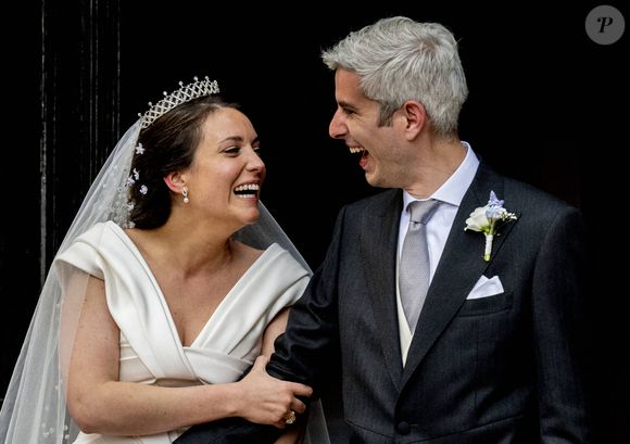 Princesse Alexandra - Mariage de la princesse Alexandra de Luxembourg et Nicolas Bagory à l’église Saint-Trophyme de Bormes-les-Mimosas. Le 29 avril 2023. © Dana Press / Bestimage