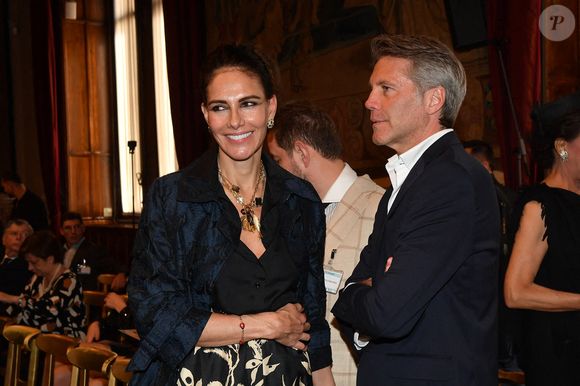 Emmanuel Philibert de Savoie et Adriana Abascal au Concert pour la Paix d'Omar Harfouch. Rome, Palais Montecitorio Salle de la Reine "Concert pour la Paix - Omar Harfouch au Parlement Italien". Italie, Rome le 29 avril 2025. Photo by IPA/ABACAPRESS.COM
