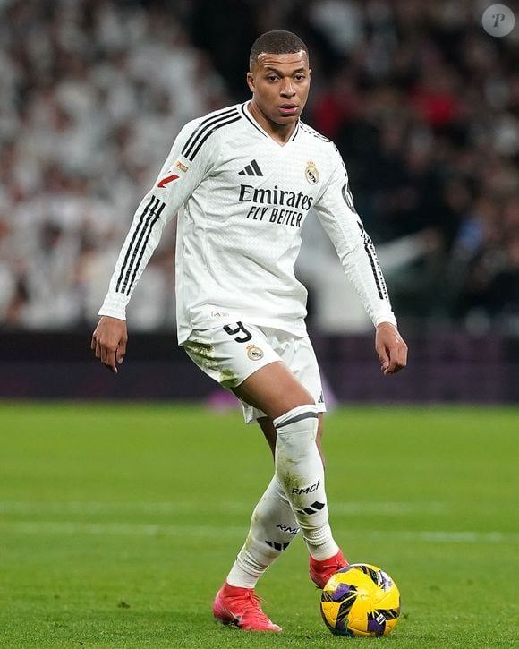Kylian Mbappé lors d'un match du Real Madrid le 8 février 2025.