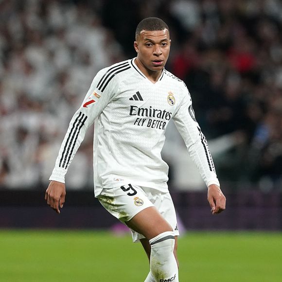 Kylian Mbappé lors d'un match du Real Madrid le 8 février 2025.