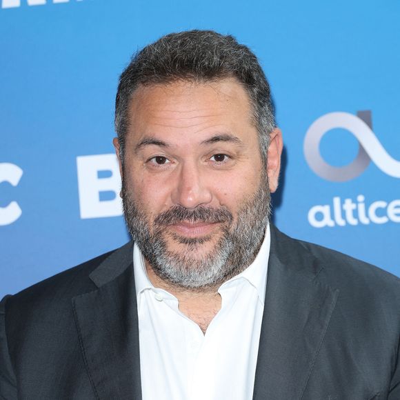 Bruce Toussaint quitte BFMTV pour la future matinale de TF1 - Bruce Toussaint lors de la conférence de presse de rentrée BFM TV. - RMC du groupe Altice France à Paris, France, le 31 août 2023. © Coadic Guirec/Bestimage