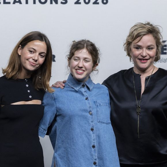 Enya Baroux, Juliette Gasquet, Delphine Baril - Photocall du dîner des Révélations César 2026 à l'Elysée Montmartre à Paris, France, le 19 janvier 2026.
 
© Olivier Borde / Bestimage