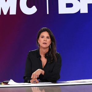 Apolline de Malherbe anime la matinale Apolline Matin sur RMC et RMC Story. Chaque matin, elle enchaîne interviews, débats et actualité dès 7 h.
Apolline de Malherbe lors de la conférence de presse de rentrée BFM TV. - RMC du groupe Altice France à Paris, France. © Coadic Guirec/Bestimage