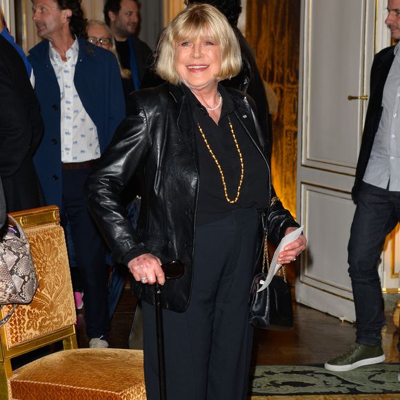 Marianne Faithfull - Cérémonie de remise des insignes de Chevalier de l'Ordre national de la Légion d'honneur à M. A. Gillot au ministère de la Culture et la Communication à PAris, France, le 15 mars 2017. © Coadic Guirec/Bestimage