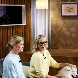 Exclusif - Caroline Roux, sur plateau de la nouvelle émission "Animalement Vôtre" présentée par Bernard Montiel et diffusée le 30 novembre sur France 3, à Paris, France, le 14 octobre 2025. © Jack Tribeca/Bestimage