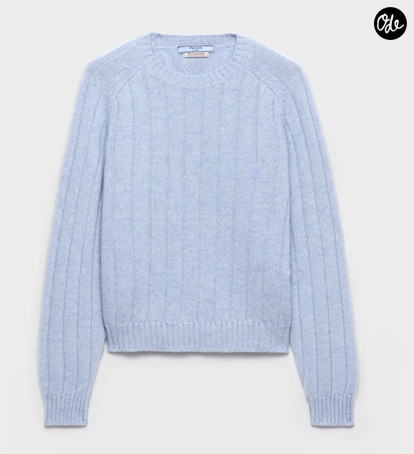 Pull à col rond en Re-Cashmere