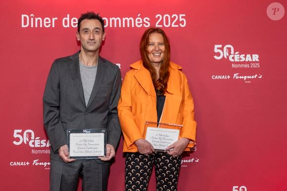 Yolande Zauberman, Bruno Nahon - Photocall du dîner des nommés 2025 pour la cérémonie des Cesar au Fouquet's à Paris le 10 février 2025 © Olivier Borde /Bestimage
