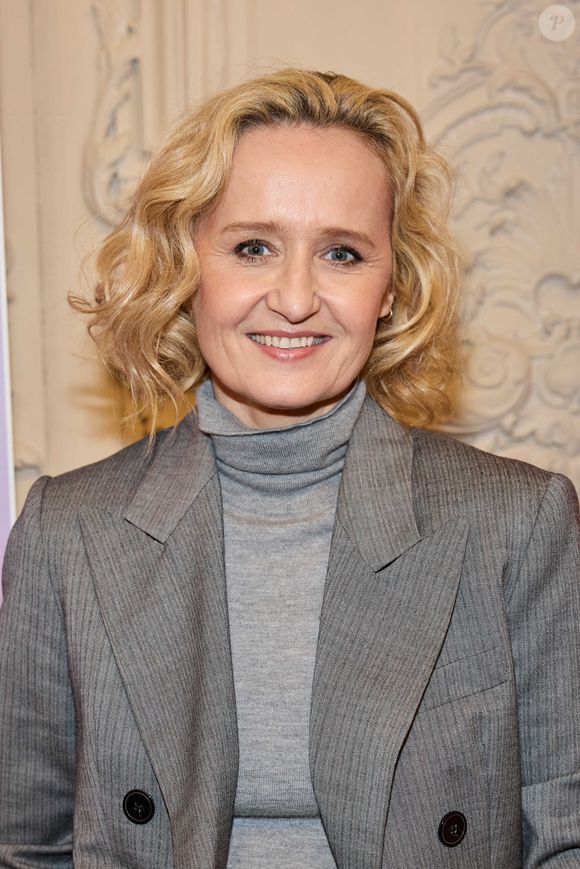 Exclusif - Caroline Roux (présidente de la cérémonie) - Cérémonie des Trophées du MédiaClub’Elles dans les salons de l'Hôtel de Lassay à Paris le 9 février 2023. Cette soirée récompense les femmes et les hommes ayant oeuvré pour une meilleure représentation des femmes dans les médias. © Cyril Moreau/Bestimage