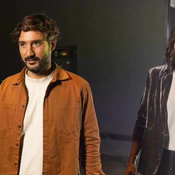 Exclusif - Jeremy Frerot et Laure Manaudou - Backstage - Enregistrement de l'émission "La Chanson secrète 11" à Paris, diffusée le 24 juin sur TF1. Le 15 janvier 2022
© Cyril Moreau / Bestimage