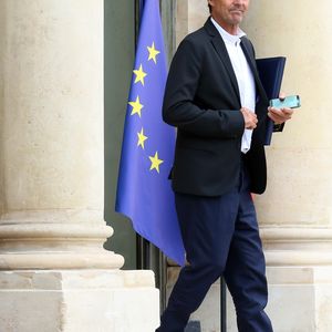 Le ministre de la Transition Ecologique et Solidaire Nicolas Hulot lors de la sortie du conseil des ministres du 11 juillet 2018, au palais de l'Elysée à Paris. © Stéphane Lemouton / Bestimage