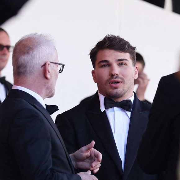 Thierry Frémaux, Antoine Dupont (Montre Audemars Piguet) - Montée des marches du film « Dossier 137 » lors du 78ème Festival International du Film de Cannes, au Palais des Festivals à Cannes. Le 15 mai 2025
© Jacovides-Moreau / Bestimage