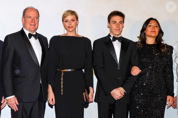Le prince Albert II de Monaco, la princesse Charlène de Monaco, Louis Ducruet et sa femme Marie - 3ème édition du "Festival des Etoilés Monte-Carlo" face à 7 étoiles Michelin un spectacle culinaire 4 chefs étoilés à la Salle Empire de l'Hôtel de Paris Monte-Carlo à Monaco, le 11 novembre 2023. © Claudia Albuquerque/Bestimage