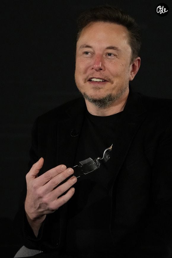 Elon Musk lors du Sommet sur la sécurité de l'IA à Londres, le 2 novembre 2023.

© PA Photo/ Bestimage