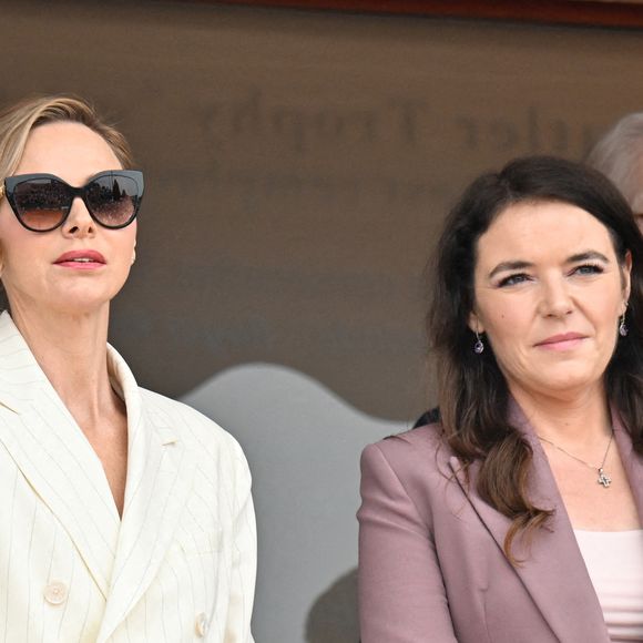 La princesse Charlène de Monaco, Mélanie-Antoinette de Massy (présidente de la fédération monégasque de tennis) - La famille princière assiste à la finale du Rolex Monte-Carlo Masters au Monte-Carlo Country Club de Monaco le 12 avril 2026

© Bruno Bebert / Bestimage