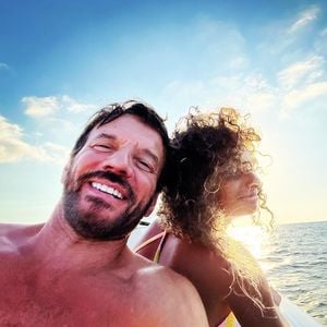 Samuel Le Bihan avec sa fille Angia. Photo publiée sur Instagram.