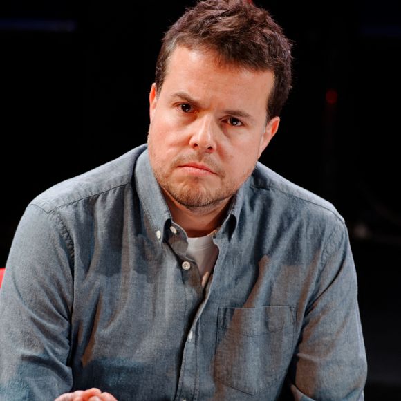 Nicolas Demorand assistant à la conférence de presse annuelle de la station de radio Radio France à Paris, France, 26 août 2015. Photo par Alban Wyters/ABACAPRESS.COM