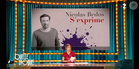 L'acteur et réalisateur, condamné pour agressions sexuelles, n'était plus apparu à la télé depuis deux ans et demi

Nicolas Bedos invité de Léa Salamé dans "Quelle époque !" sur France 2 le 3 mai 2025.