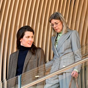 Le Prince Albert II de Monaco, la Princesse Caroline de Hanovre, Charlotte Casiraghi, et Mélanie-Antoinette de Massy ont inauguré la Médiathèque Caroline à Monaco le 10 décembre 2025.  Photo par Bruno Bebert/Pool/ABACAPRESS.COM