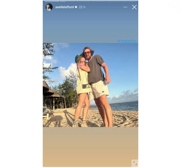 Dont la mère a refait sa vie avec un sportif de 20 ans son cadet

Axelle Laffont et son chéri Romain, "Instagram".