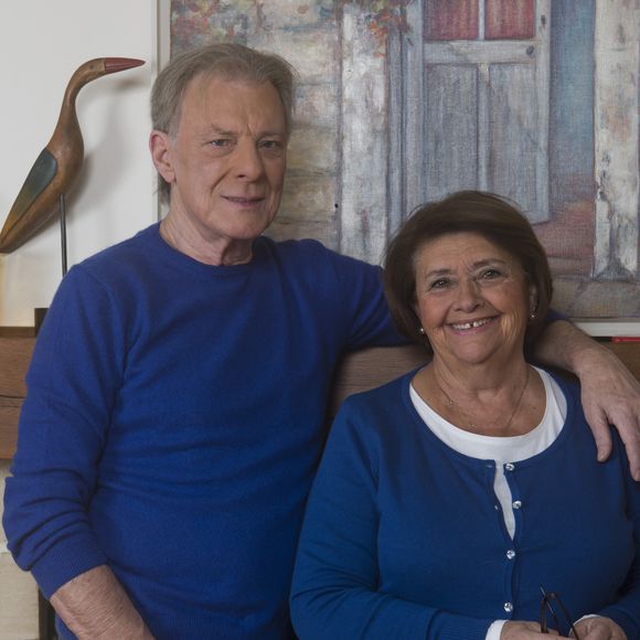 Herbert Leonard et sa femme Cléo chez eux à Barbizon le 2016/12/2016