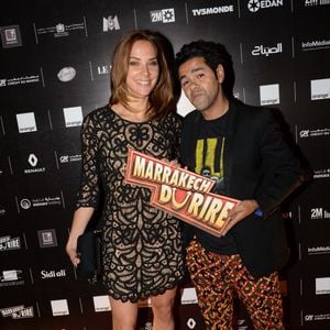 Exclusif - Jamel Debbouze et sa femme Melissa Theuriau au cocktail "Aftershow" dans le cadre du festival Marrakech du Rire 2016. Marrakech, le 4 juin 2016.
© Bellak Rachid/Bestimage