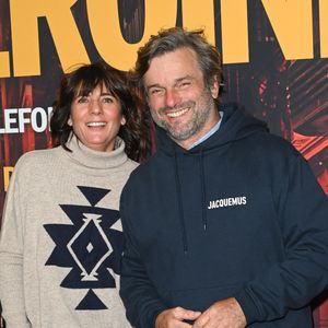 Estelle Denis et son compagnon Marc Thiercelin - Avant-première du film "Mon héroïne" au cinéma UGC Normandie à Paris le 12 décembre 2022. © Coadic Guirec/Bestimage