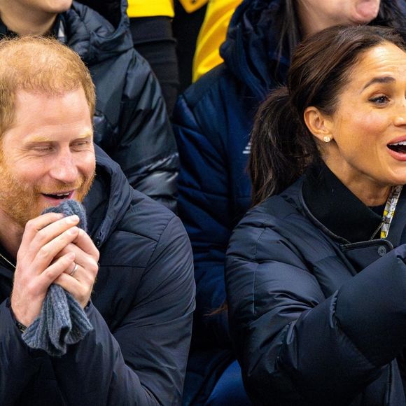 Vancouver, CANADA - Le prince Harry, duc de Sussex, et Meghan Markle, duchesse de Sussex, sont aperçus au centre récréatif Hillcrest au Canada, soutenant le curling en fauteuil roulant lors des Invictus Games Vancouver Whistler 2025. 
©Backgrid UK/ Bestimage